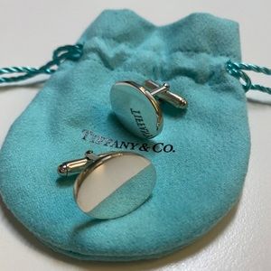 Tiffany & Co. Sterling Silver oval cuff links